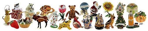 Beautiful hand enameled trinket boxes from Bumble's Trinket Boxes!