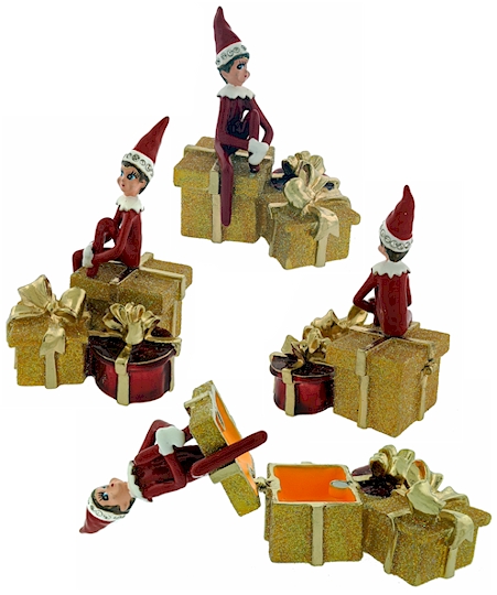 Trinket Box: Elf on Gifts Box
